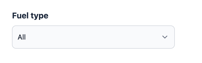 The Select Filter example.